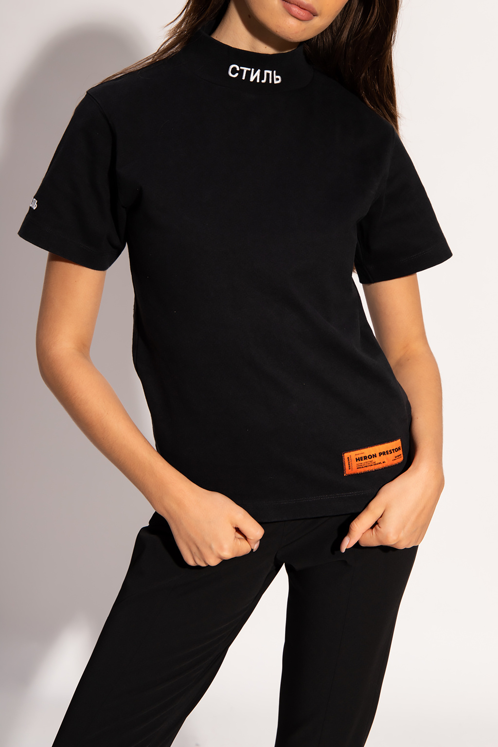 Heron Preston T-shirt with mock neck | Women's Clothing | Vitkac